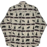 Rugged Outdoorwear Woolrich Patterned Shirt - Large Beige Cotton