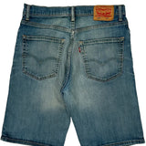 569 Levis Denim Shorts - 33W 11L Blue Cotton