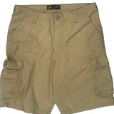 Lee Cargo Cargo Shorts - 34W 9L Beige Cotton