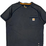 Carhartt T-Shirt - Medium Black Cotton