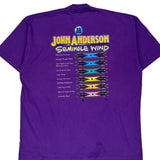 Fruit Of The Loom Single Stitch T-Shirt - XL Purple Cotton Blend
