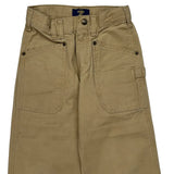 Age 6 Oshkosh Double Knee Carpenter Trousers - Small Beige Cotton