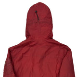 Armani Exchange Checked Parka - Large Red Polyester