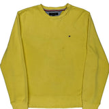 Tommy Hilfiger Sweatshirt - Large Yellow Cotton