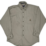 Chaps Ralph Lauren Shirt - Large Beige Cotton
