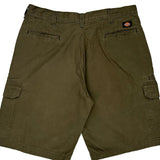 Dickies Cargo Shorts - 38W 10L Khaki Cotton