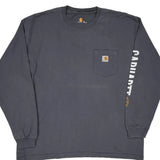 Established 1889 Carhartt Long Sleeve T-Shirt - XL Gray Cotton