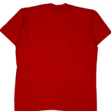 Made In USA Single Stitch Fruit Of The Loom Graphic T-Shirt - Large Red Cotton Blend