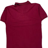 Adidas Polo Shirt - Medium Red Cotton