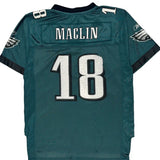 Age 14-16 Philadelphia Eagles Reebok Nfl Football Jersey - Large Green Polyester