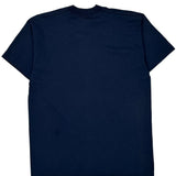 Anvil Graphic T-Shirt - Large Navy Cotton Blend