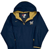 Milwaukee Brewers Nike Mlb Windbreaker - Medium Gold Polyester