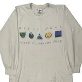 Vintage Billy Joel 1993 River Of Dreams Tour Anvil Single Stitch Long Sleeve T-Shirt - Large White Cotton
