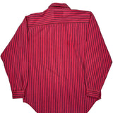 Levis Striped Shirt - Medium Red Cotton
