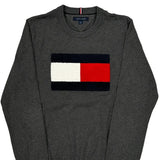 Tommy Hilfiger Sweater - Large Gray Cotton