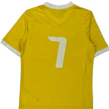 Age 15-16 Brantford Galaxy Youth Adidas Football Shirt - XL Yellow Polyester