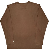 Harley Davidson Spellout Long Sleeve T-Shirt - Medium Brown Cotton