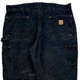 Carhartt Double Knee Carpenter Pants - 39W 30L Black Cotton