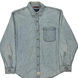 Levis Denim Shirt - Large Light Wash Cotton