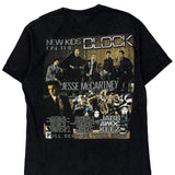 New Kids On The Block Jesse Mccartney Tour 2009 Hanes Band T-Shirt - Medium Black Cotton