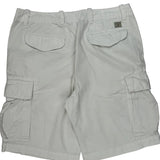 Tommy Hilfiger Cargo Shorts - 34W 11L White Cotton
