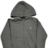 Polo By Ralph Lauren Hoodie - Small Gray Cotton