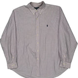 Ralph Lauren Checked Shirt - Large Pink Cotton
