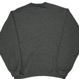 90S Blank Wilson Sweatshirt - Large Grey Cotton Blend