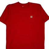 Carhartt T-Shirt - 2XL Red Cotton