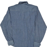 Wrangler Checked Shirt - Medium Blue Cotton