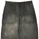 Joe Boxer Denim Shorts - 32W 12L Grey Cotton Blend