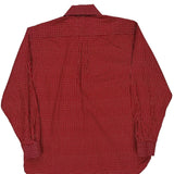 Tommy Hilfiger Polka Dot Patterned Shirt - Large Red Cotton