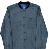 Adidas Denim Shirt - Small Blue Denim