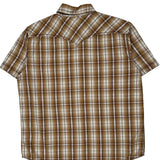 Levis Checked Short Sleeve Shirt - XL White Cotton