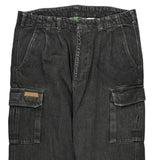 Unbranded Cargo Trousers - 34W 30L Black Cotton