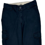 Dickies Cargo Trousers - 29W 25L Navy Cotton