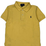 Age 5 Polo By Ralph Lauren Polo Shirt - Small Yellow Cotton