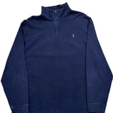Polo By Ralph Lauren 1/4 Zip - 2XL Navy Cotton