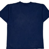 Made In USA Single Stitch West Virginia Anvil Graphic T-Shirt - Large Navy Cotton