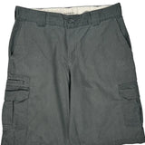 Dickies Cargo Shorts - 34W 10L Grey Cotton Blend