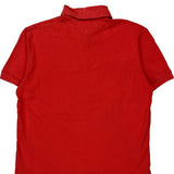Tommy Hilfiger Polo Shirt - Medium Red Cotton