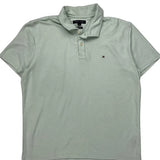 Tommy Hilfiger Polo Shirt - Large Green Cotton