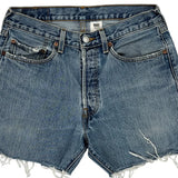 Levis Denim Shorts - 28W UK 8 Blue Cotton