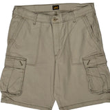 Lee Cargo Shorts - 34W 10L Beige Cotton