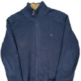 Tommy Hilfiger Fleece Jacket - Large Navy Cotton