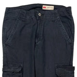 Wrangler Cargo Trousers - 30W 30L Black Cotton