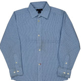 Age 7 Tommy Hilfiger Checked Shirt - Small Blue Cotton