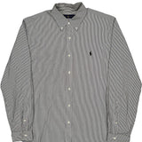 Ralph Lauren Striped Shirt - XL Black & White Cotton