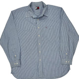 Tommy Hilfiger Checked Shirt - XL Blue Cotton