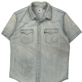 Levis Denim Shirt - Medium Light Wash Cotton